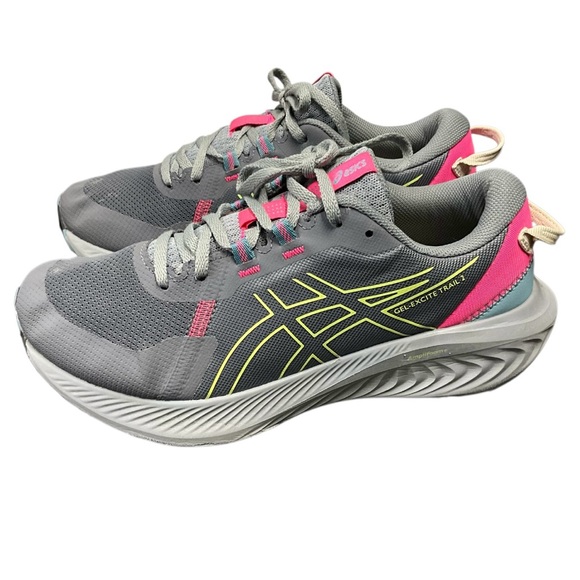 ASICS Women's Gel-Excite Trail 2 Gray and Pink Sneakers size 8.5 - Picture 2 of 12